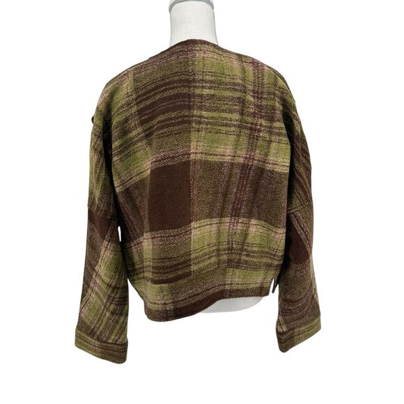 NEW Dex Clothing Harvest Plaid Open Front Jackets Sz XL - Picture 3 of 10